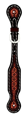 Weaver Leather Turq Cross Tooled Spur Straps