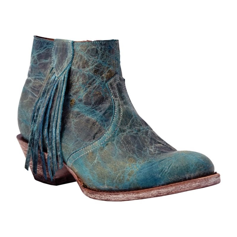 Ferrini Ladies Round Toe Turquoise Bootie