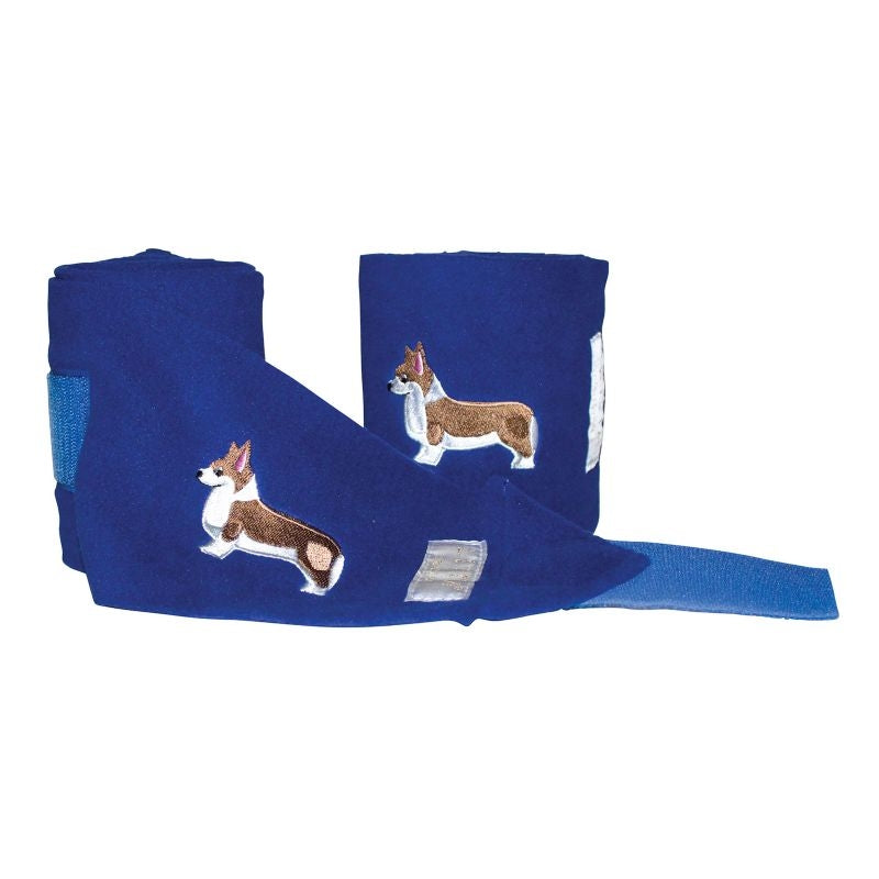 Lettia Embroidered Corgi Fleece Polo Wraps