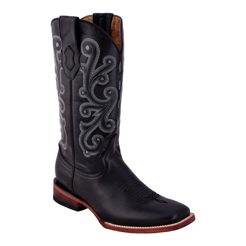 Ferrini Mens French Calf Sq Toe Black Boots