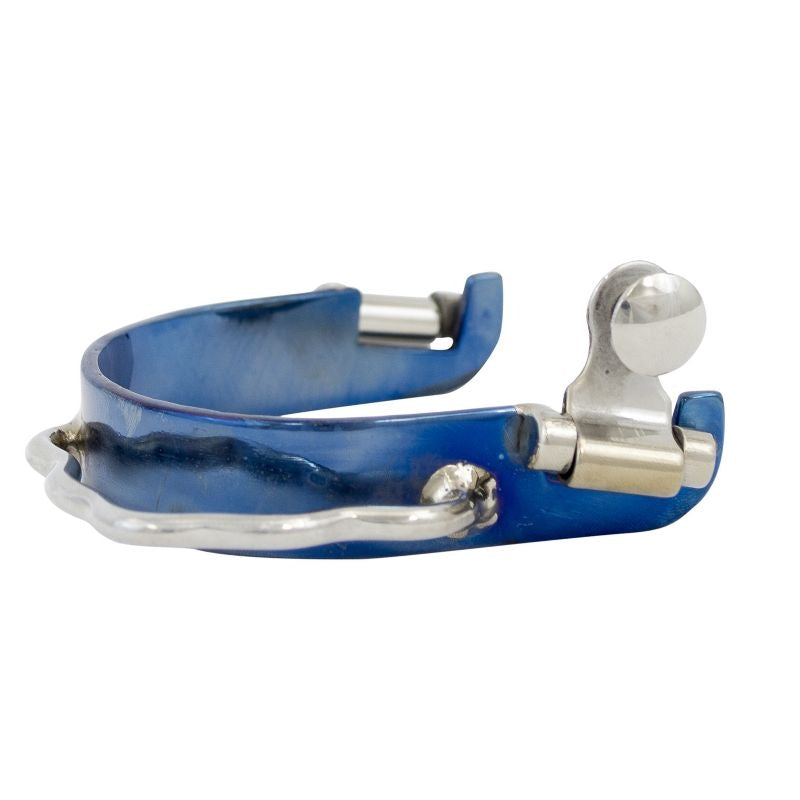 Conquistador Blue Steel Bumper Spurs