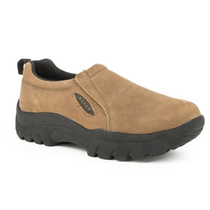 Roper Mens Tan Leathers Slip On Shoes