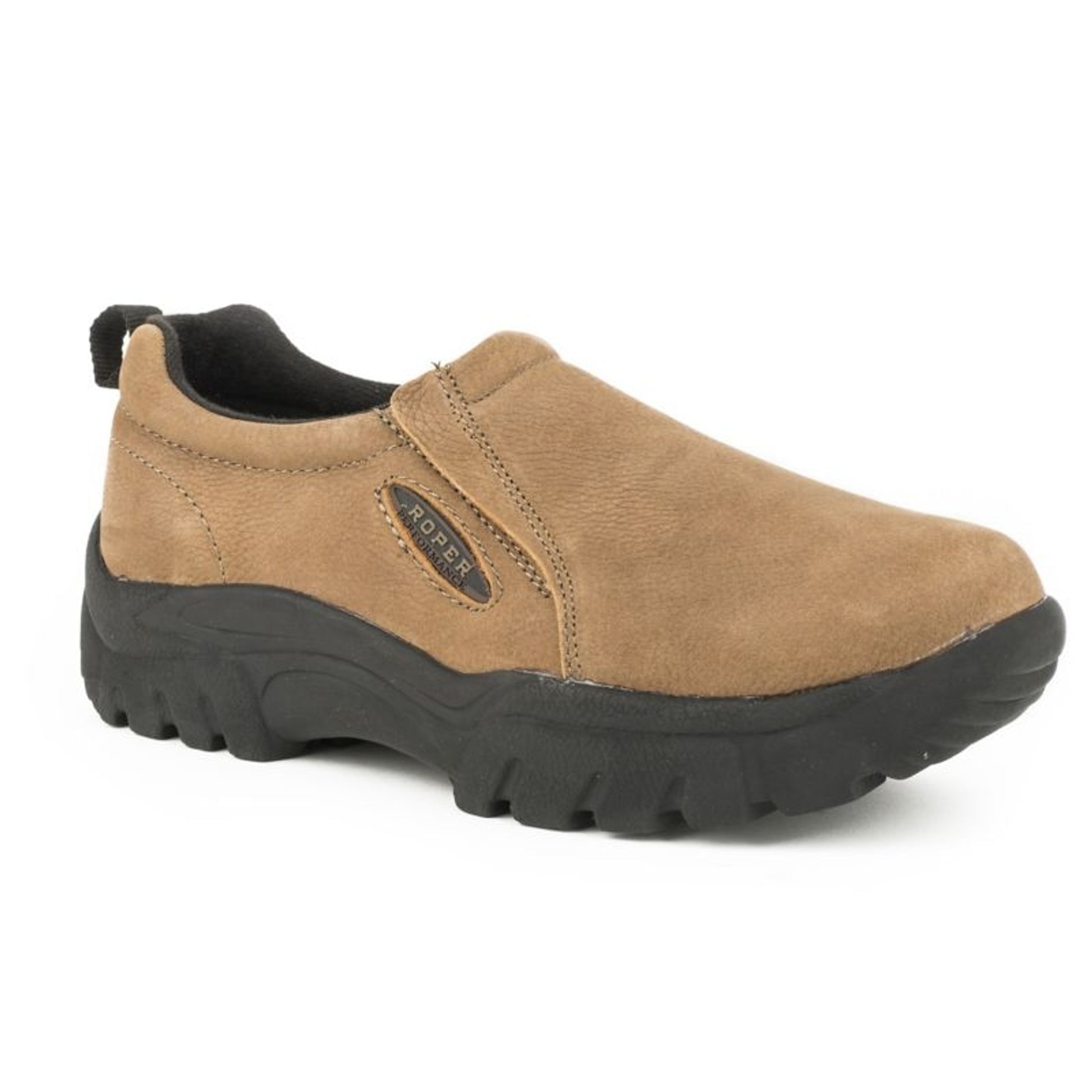Roper Mens Tan Leathers Slip On Shoes
