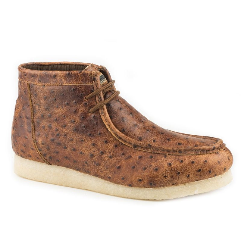 Roper Mens Gum Sticker Ostrich Shoes