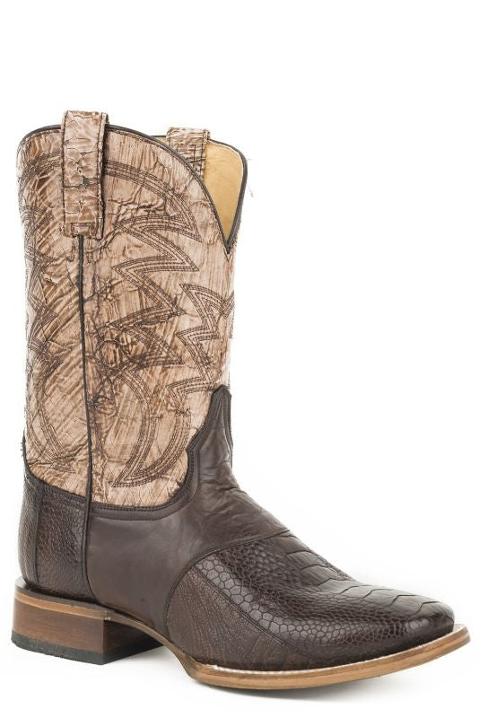 Roper Mens Deadwood Square Toe Brown Boots