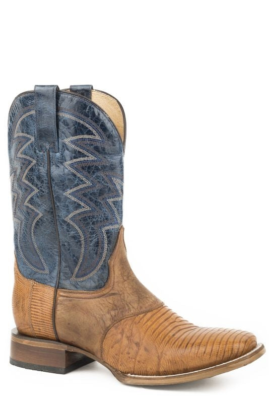 Roper Mens Deadwood Square Toe Tan Boots