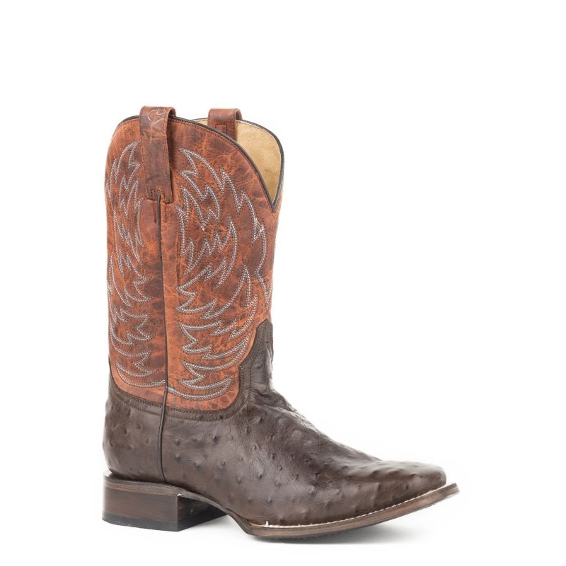Roper Mens Diesel Square Toe Orange Boots