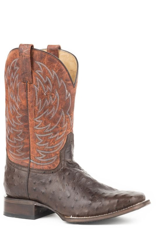 Roper Mens Diesel Square Toe Orange Boots