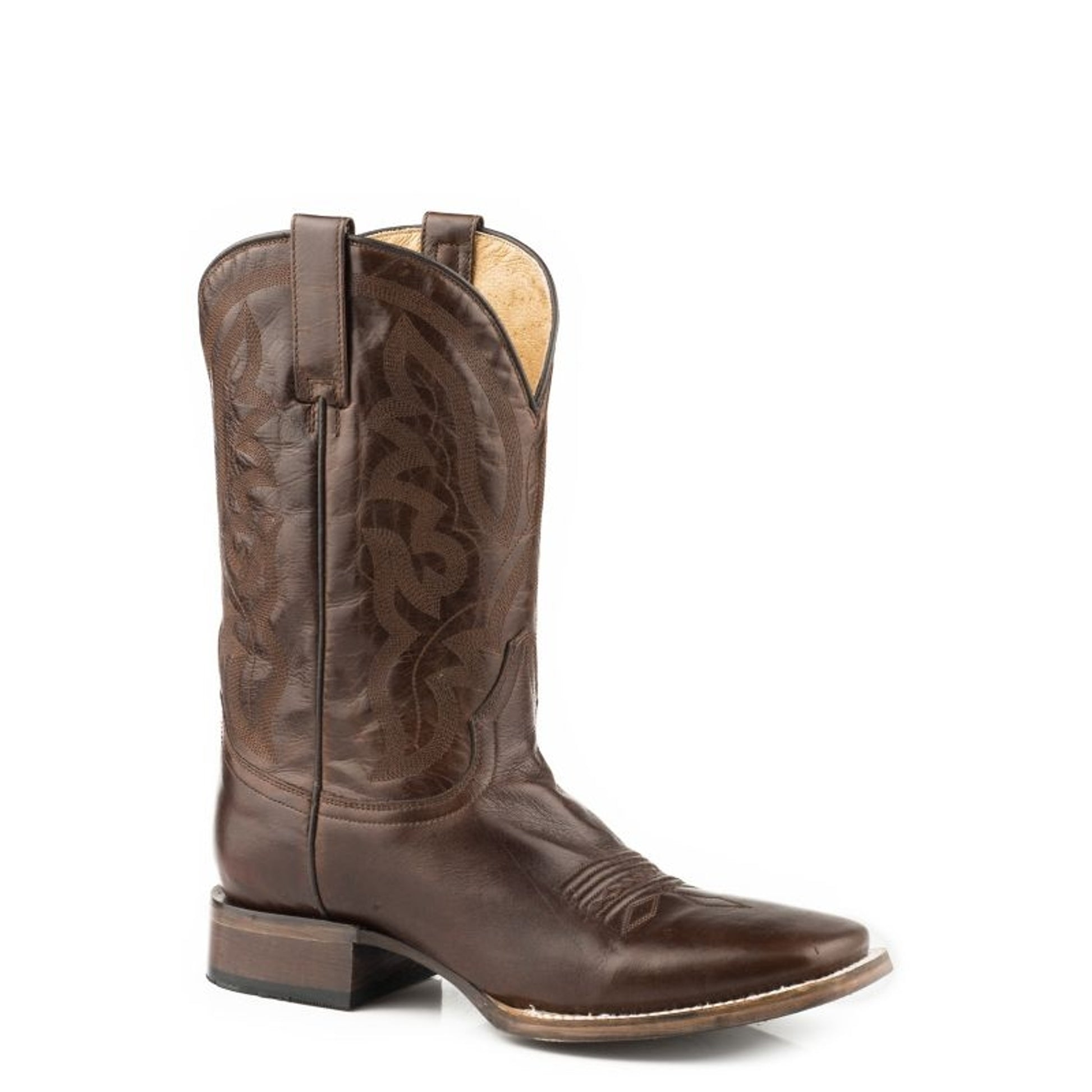 Roper Mens Cassidy Square Toe Brown Boots