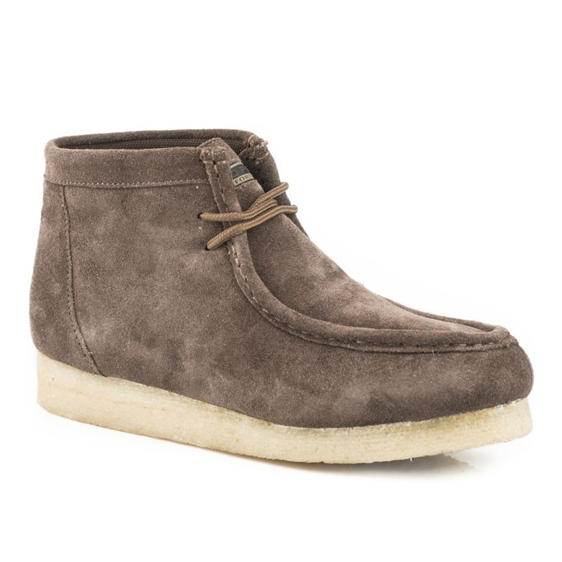 Roper Ladies Gum Sticker Brown Suede Shoes
