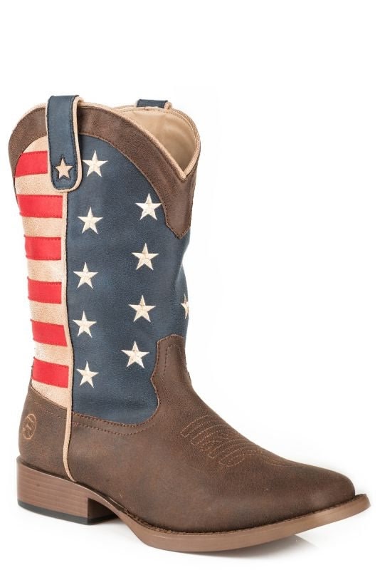 Roper Ladies American Patriot Sq Toe Boots