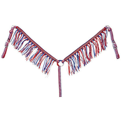 Tough1 Mini Fringe Breast Collar with Crystl