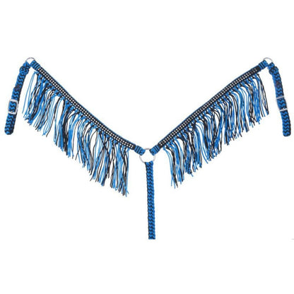 Tough1 Mini Fringe Breast Collar with Crystl