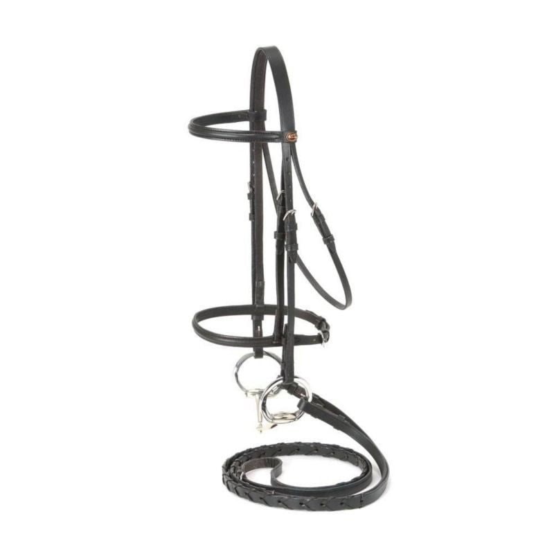 EquiRoyal Raised Snaffle Bridle