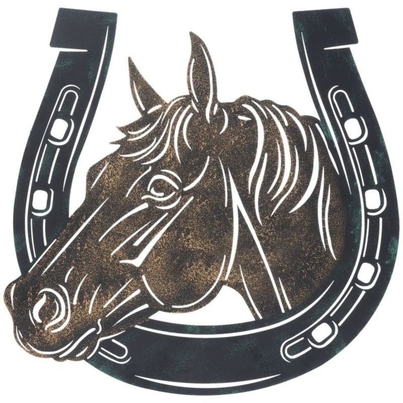 Tough1 Metal Horse Head Horseshoe