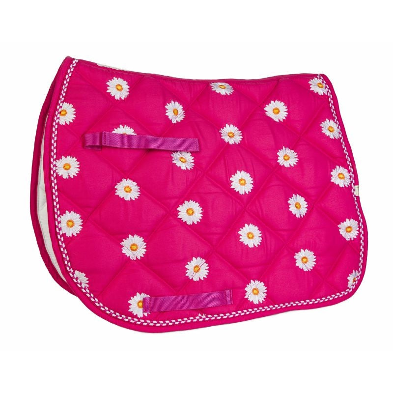 Lettia Embroidered Daisy All Purpose Saddle Pad