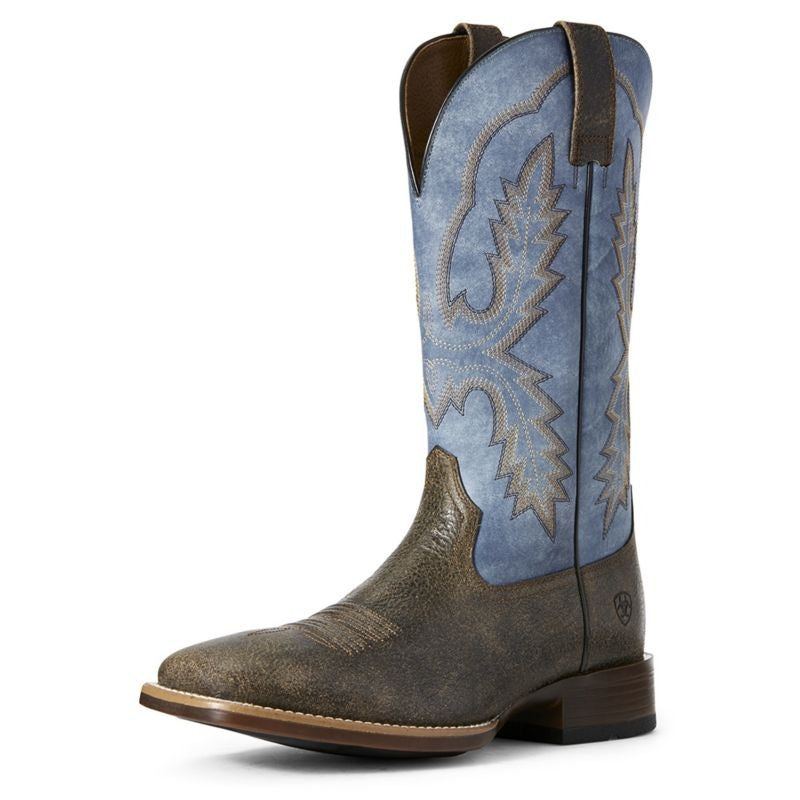 Ariat Mens Pecos Square Toe Brown/Blue Boots