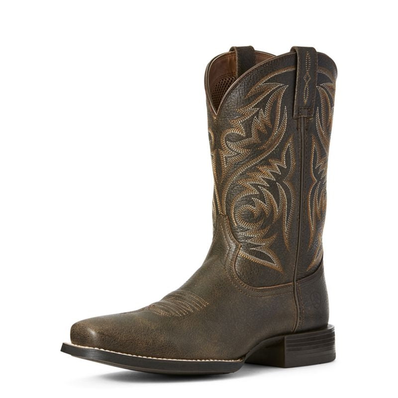 Ariat Mens Sport Herdsman Sq Toe Brown Boots
