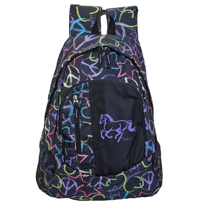 Galloping Horse Peace Sign Backpack