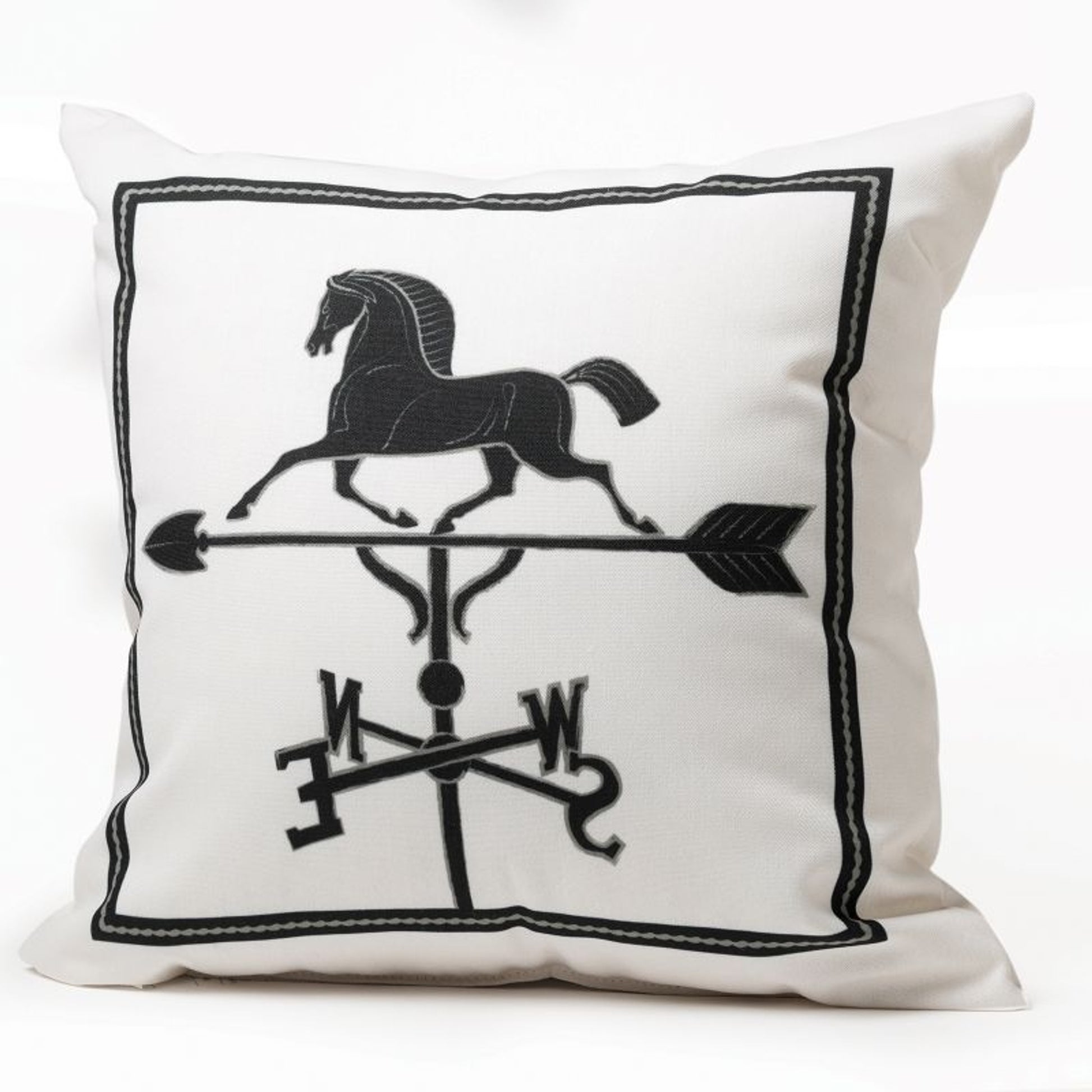 Horse Weathervane Throw Pillow