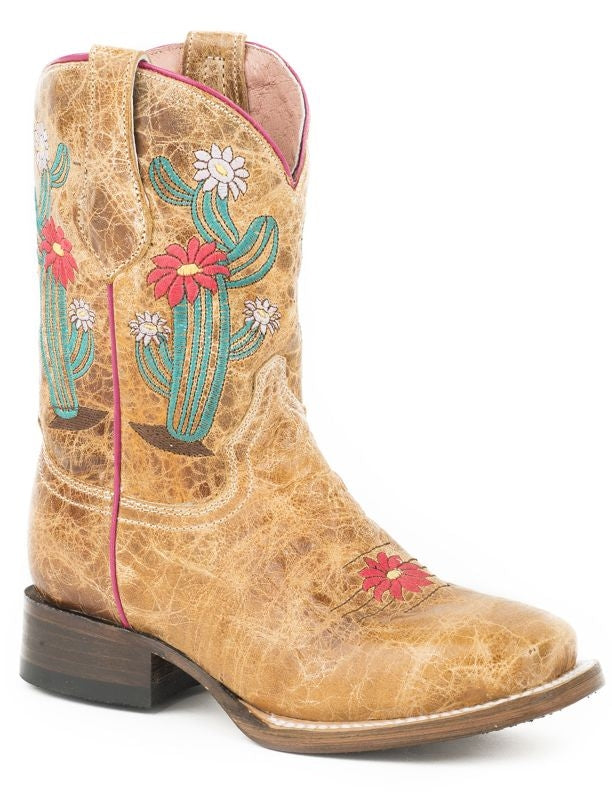 Roper Little Kids Cactus Flower Multi Boots