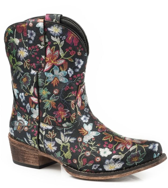 Roper Ladies Ingrid Snip Toe Black Boots