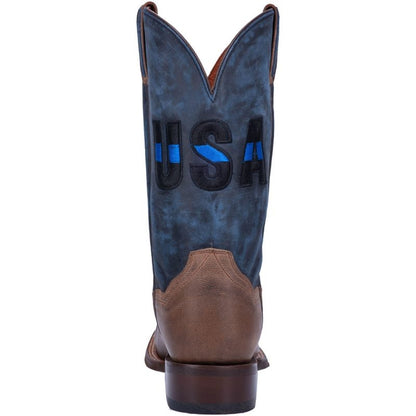 Dan Post Mens 11in Thin Blue Line Sq Boots