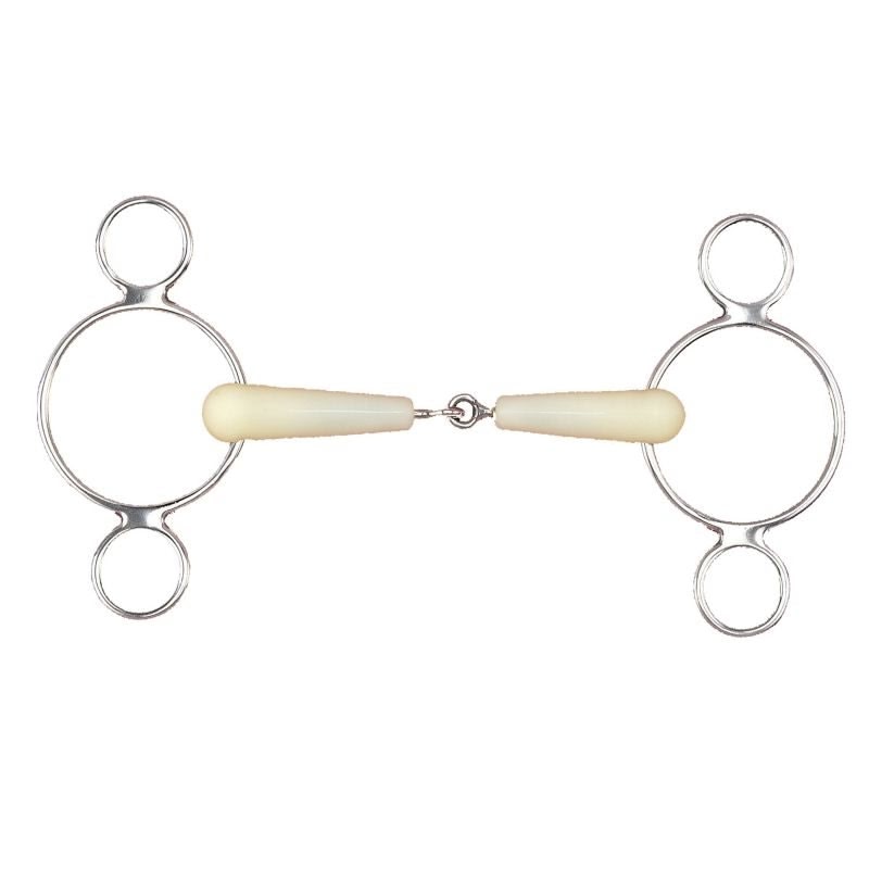 Happy Mouth Jointed 2-Ring Gag Bit