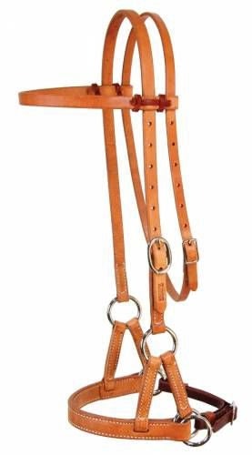 Professionals Choice Leather Nose Side Pull