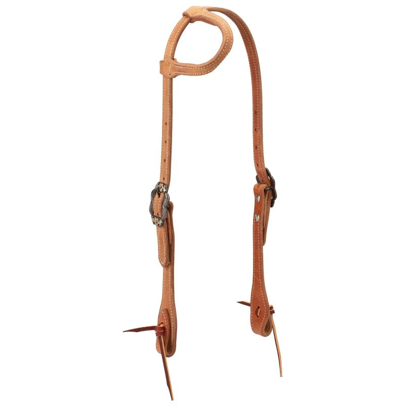 Weaver Leather Roughout Russet Sliding Headstall