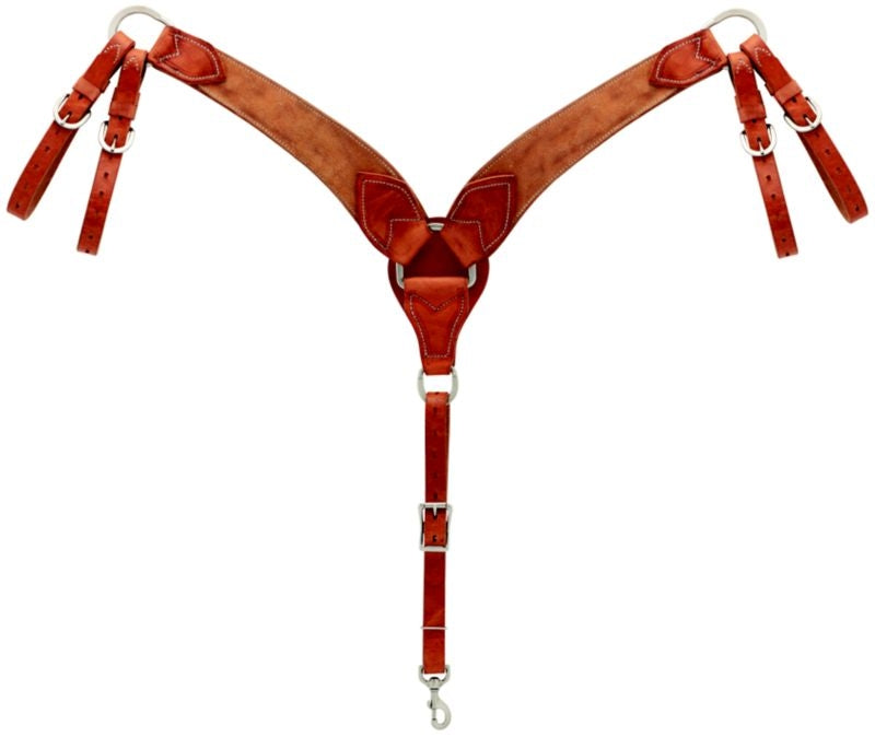 Weaver Roughout Russet Roper Breast Collar