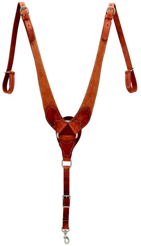 Weaver Roughout Russet Pulling Breast Collar
