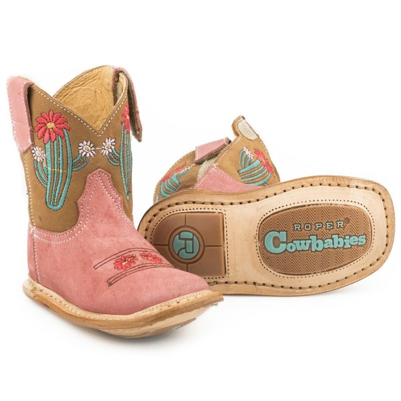 Roper Cowbabies Square Toe Cactus Boots