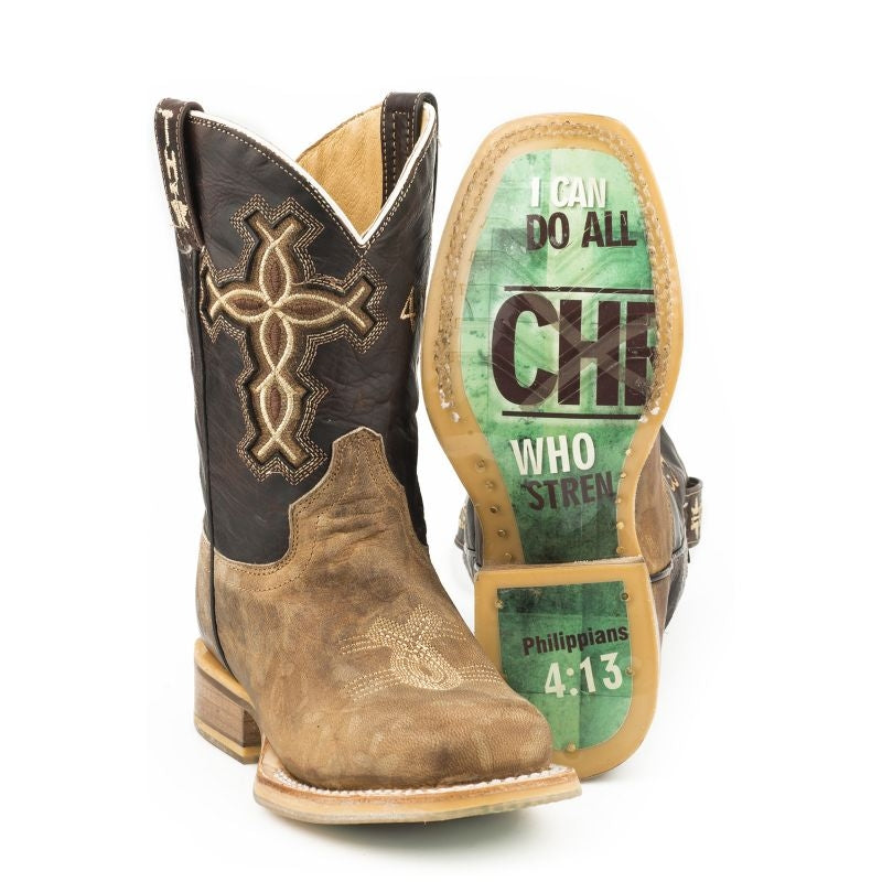 Tin Haul Big Kids I Believe Square Toe Boots