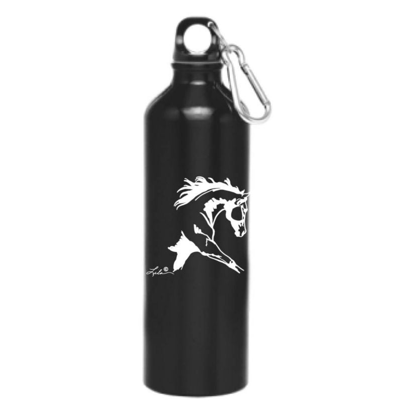 Lila Dressage Horse 24oz Aluminum Sports Bottle