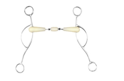 Happy Mouth Dbl Joint Roller American Gag Bit