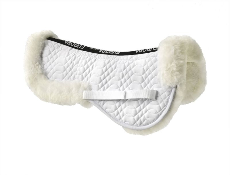 Europa Solid Spine Pony Half Pad White