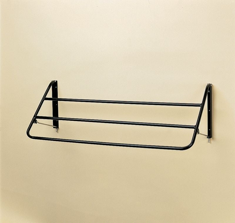 Stubbs 3-Rail Fold-Down Blanket Rack Black