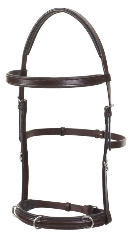 Camelot Padded Lunging Bridle Horse Brown
