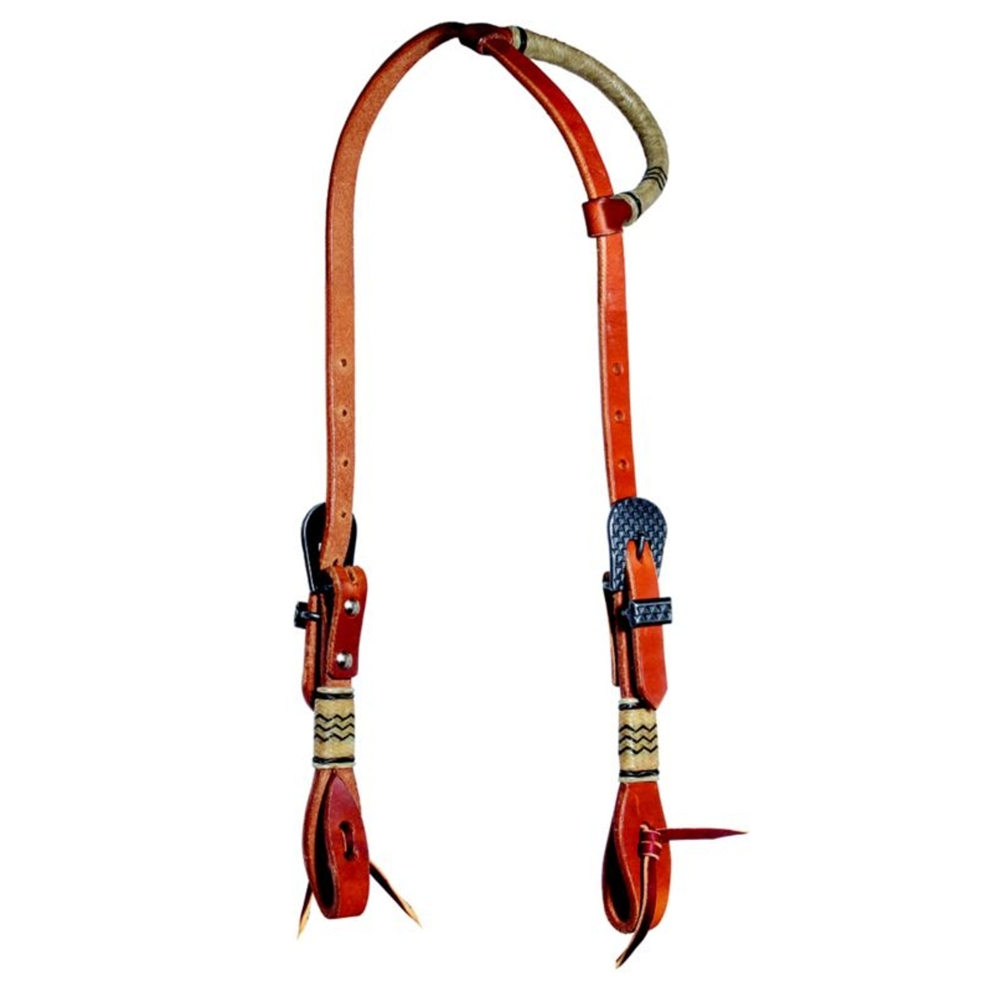 PC Collection 5/8in Single Ear Rawhide Headstall