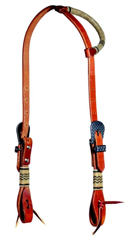 PC Collection 5/8in Single Ear Rawhide Headstall