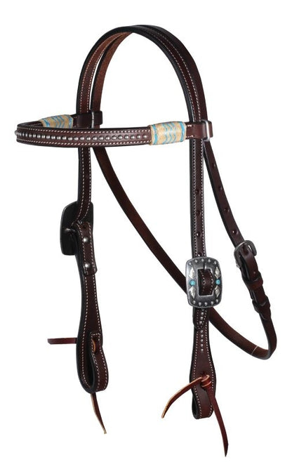 PC Collection 5/8in Dot Browband Headstall