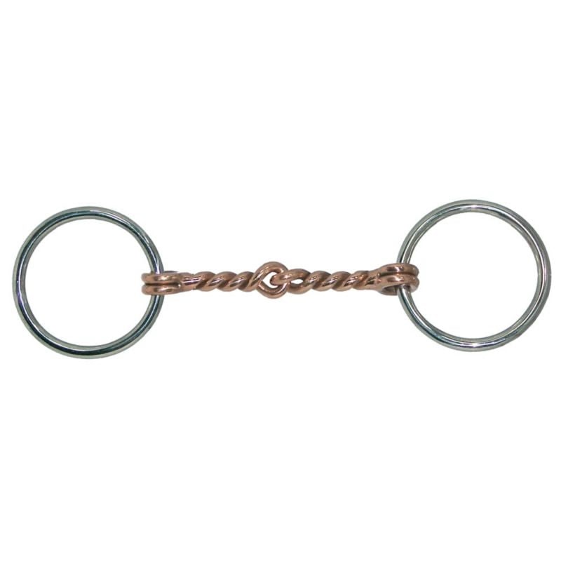 Coronet Mini/Pony Twisted Copper Snaffle Bit 3.5in