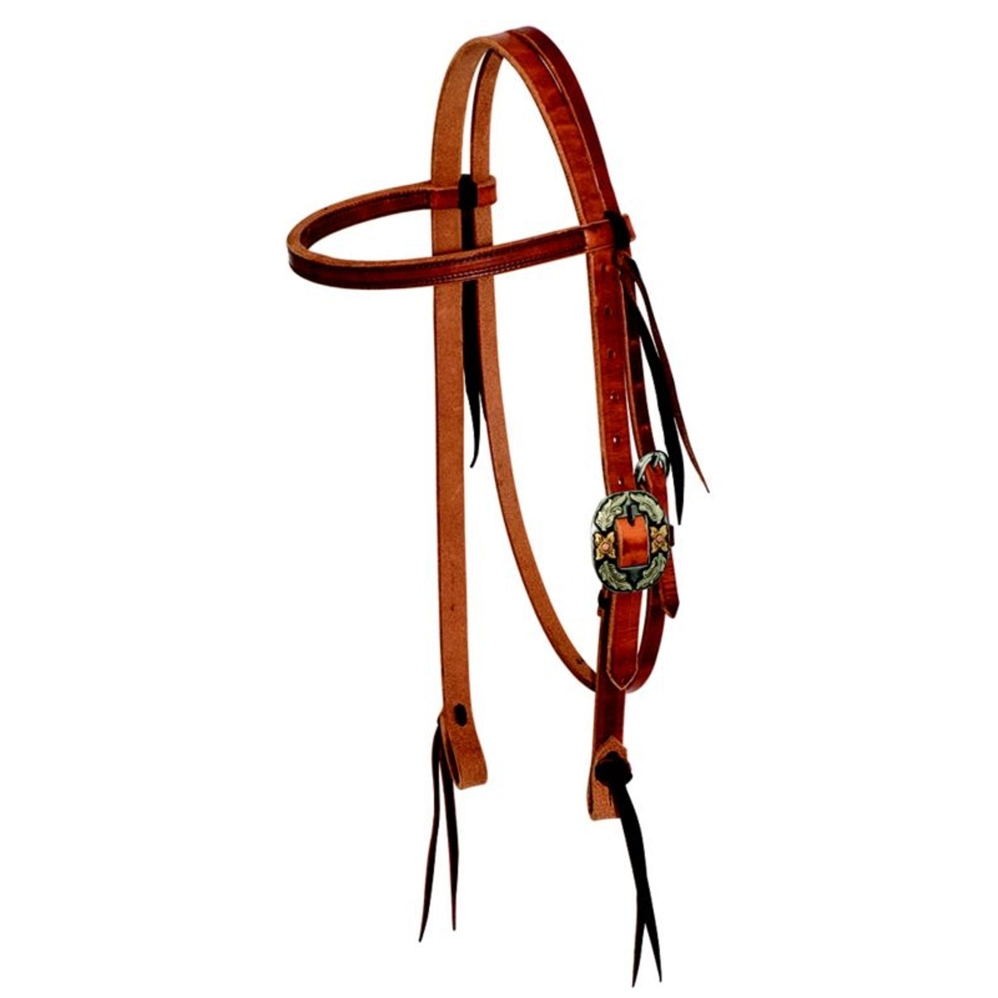 Wildfire 3/4in Cowboy TX Buckle Browband Headstall