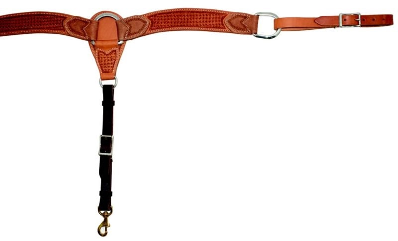 Cowboy Tack 2in Spider Stamp Breast Collar