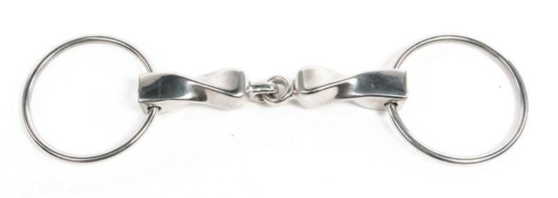 Metalab Twisted Mouthpiece Loose Ring Snaffle Bit