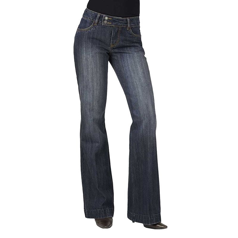 Stetson Ladies 214 City Trouser Long Dark Jeans