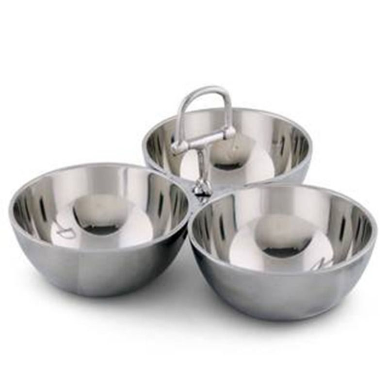 Arthur Court 3 Bowl Equestrian Bit Nut Bowl