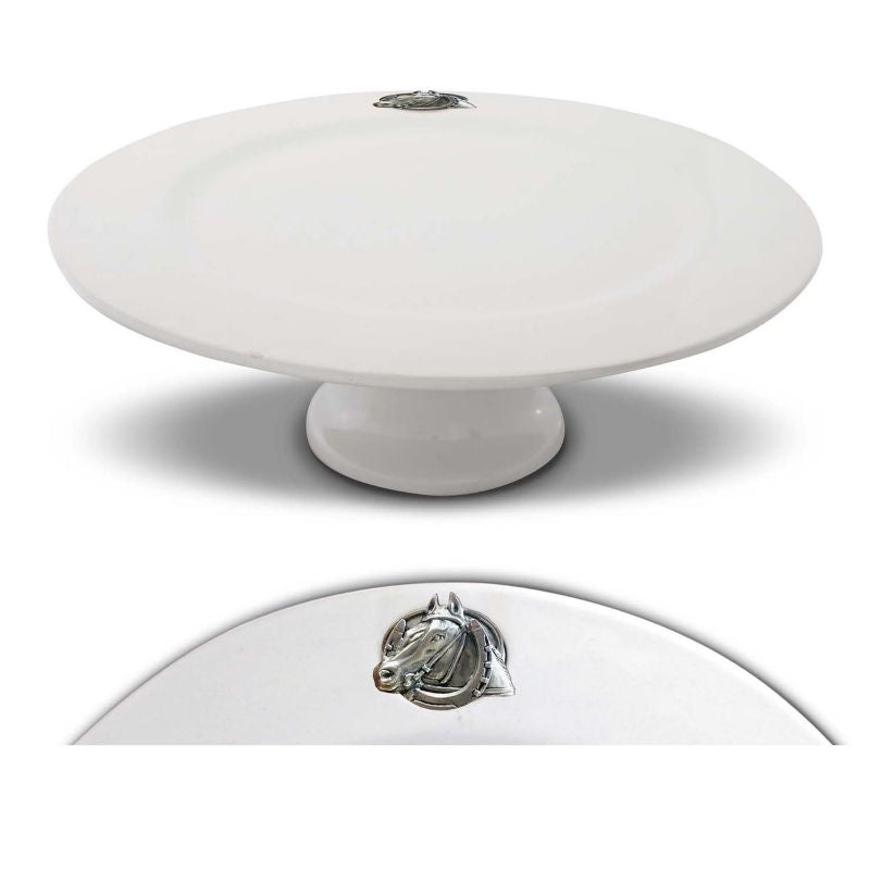 Vagabond House Equestrian Horseshoe Cake Stand