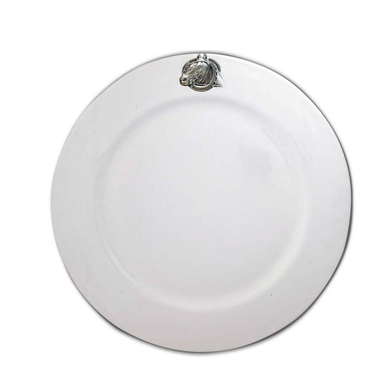 Vagabond House Equestrian Horseshoe Charger Plate